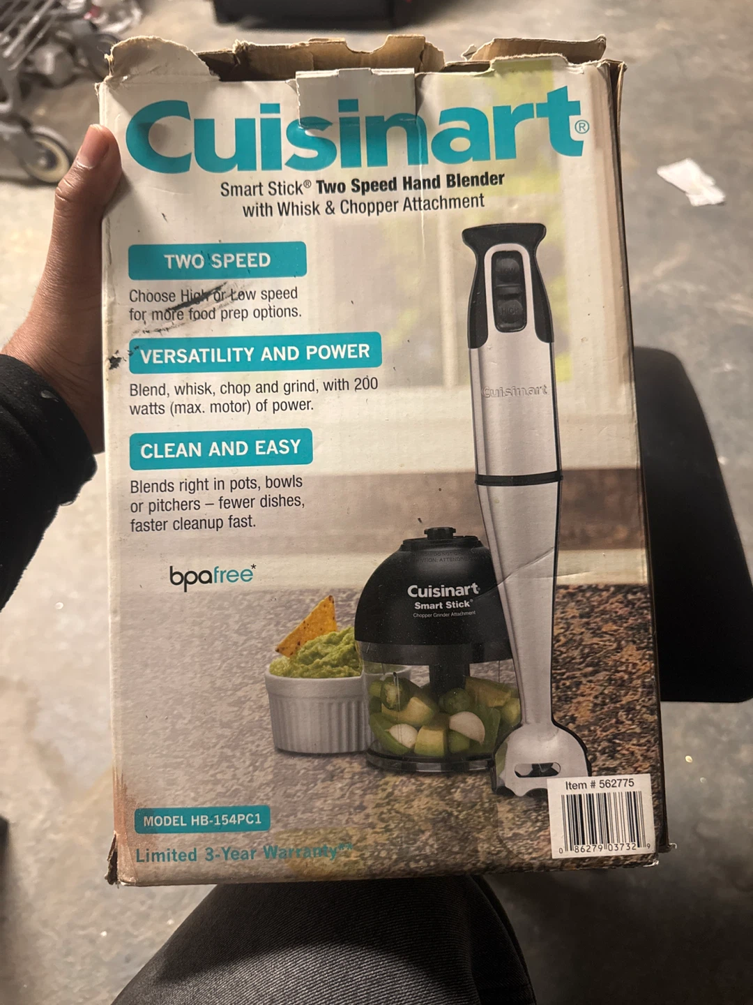 Cuisinart Smart Stick Two Speed Hand Blender HB-154PC1