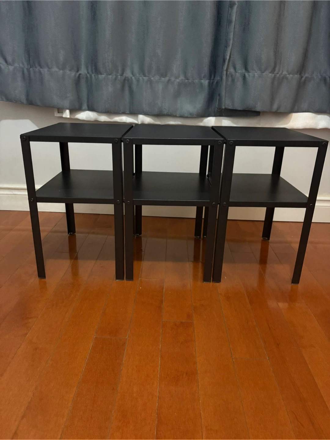3 Black Shelf Side Table (3 Total)