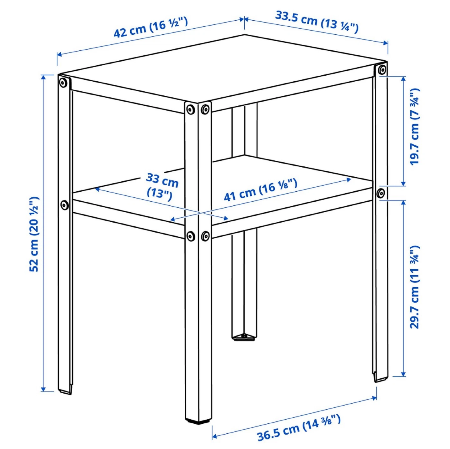 3 Black Shelf Side Table (3 Total) - photo 2