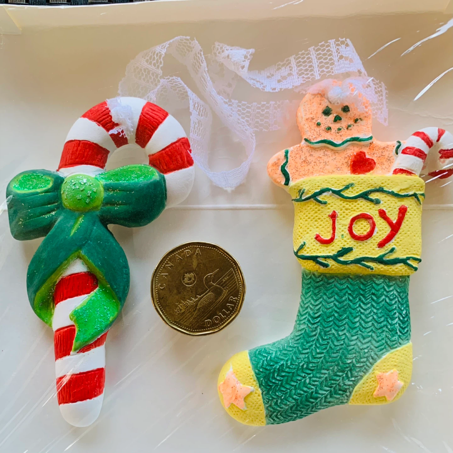 NEW Christmas Ornaments hand-painted w/ FREE gift - photo 5