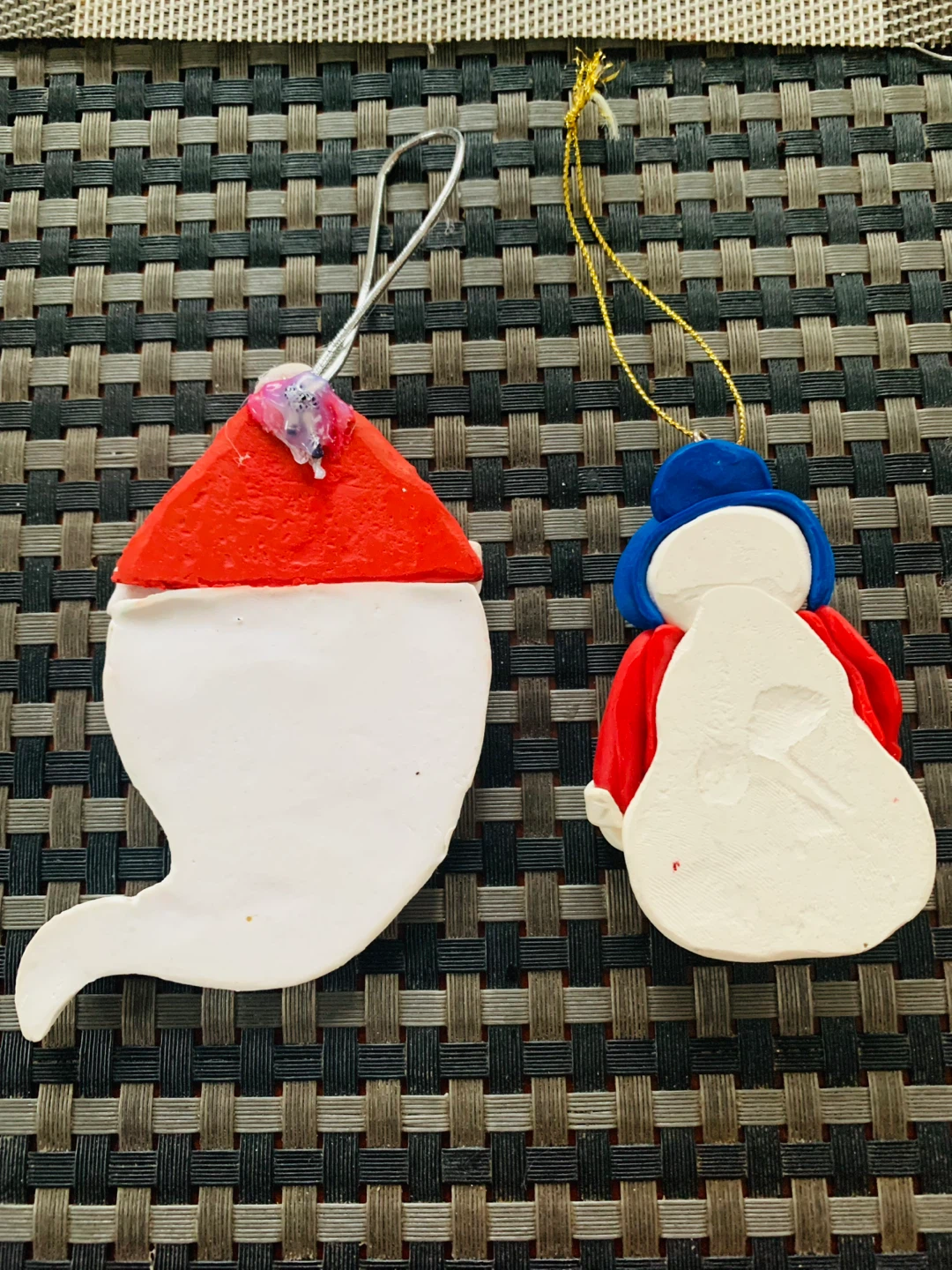 NEW Christmas Ornaments Santa and Snowman - photo 2