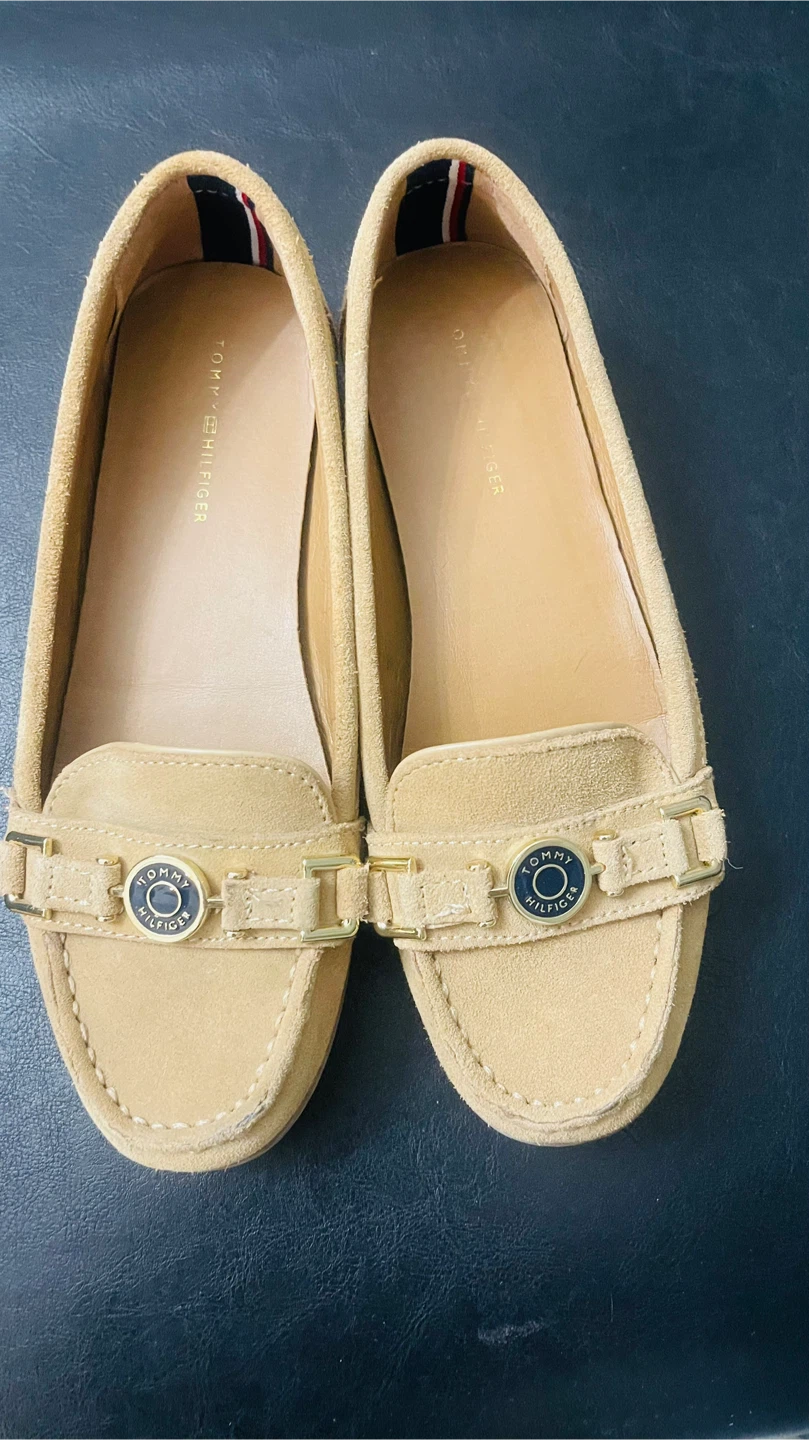 Tommy Hilfiger Suede Loafers - Tan - Size 6