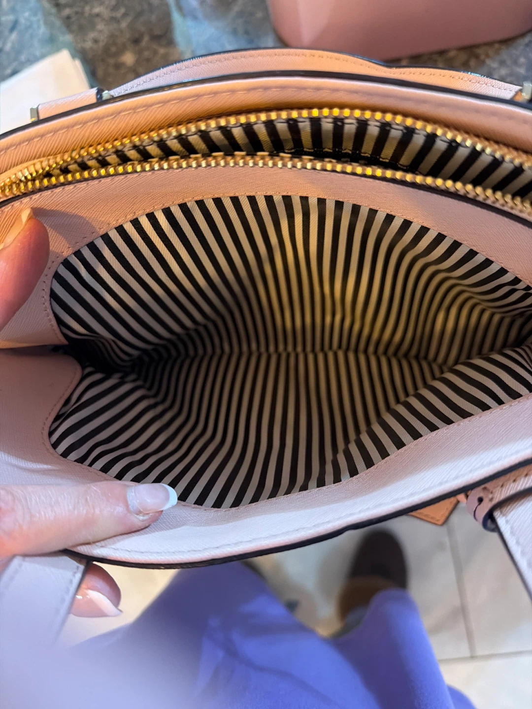 Kate Spade Pink Leather Dome Satchel Handbag - photo 3