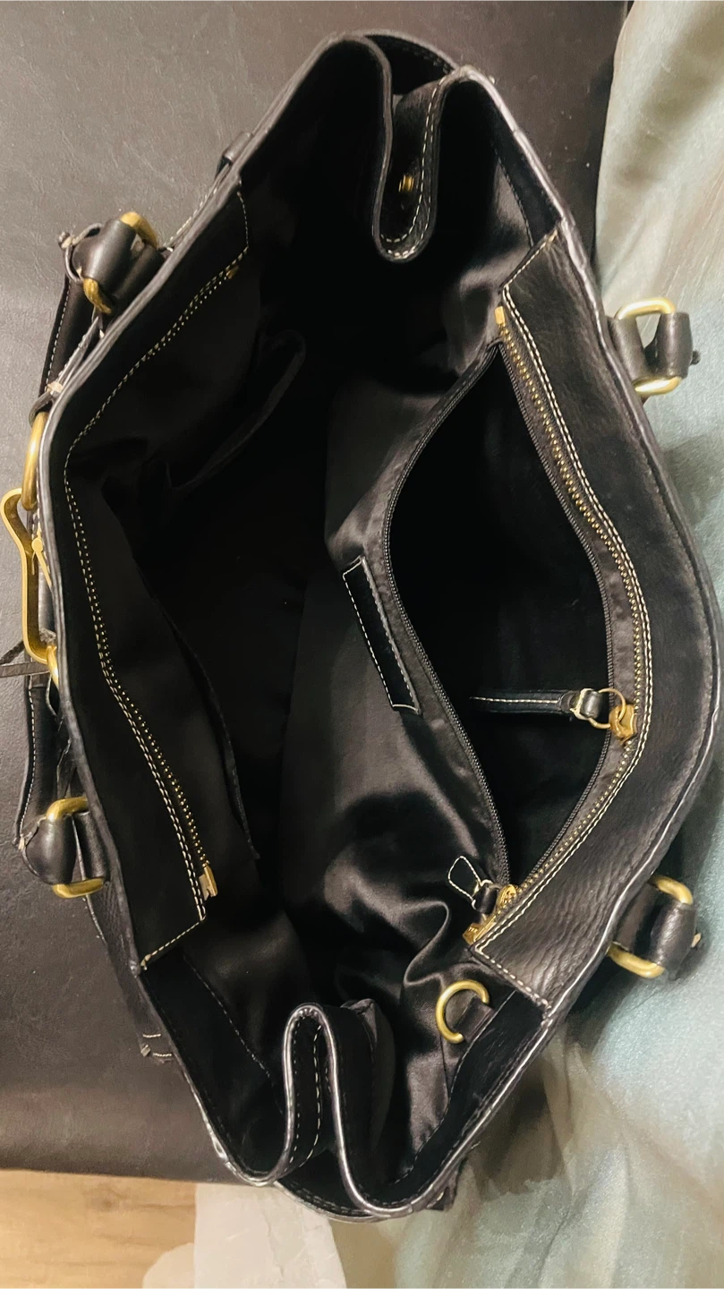 Coach Black Leather Tote Bag - photo 3