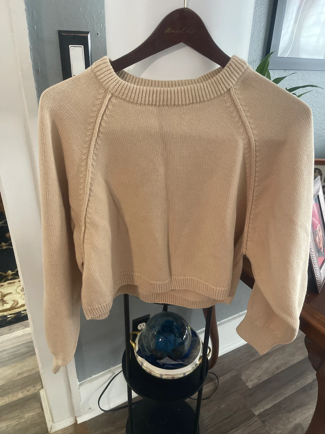 ZARA Beige Crewneck Sweater - Size M