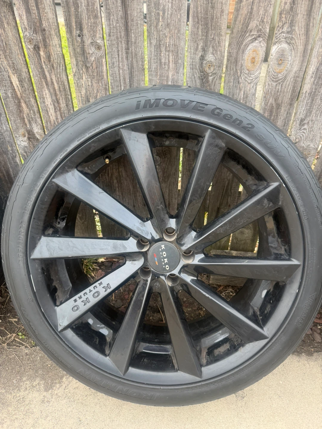 KOKO KUTURE Gloss Black Alloy Wheel w/ Ironman  Gen 2 SUV Tire - photo 2