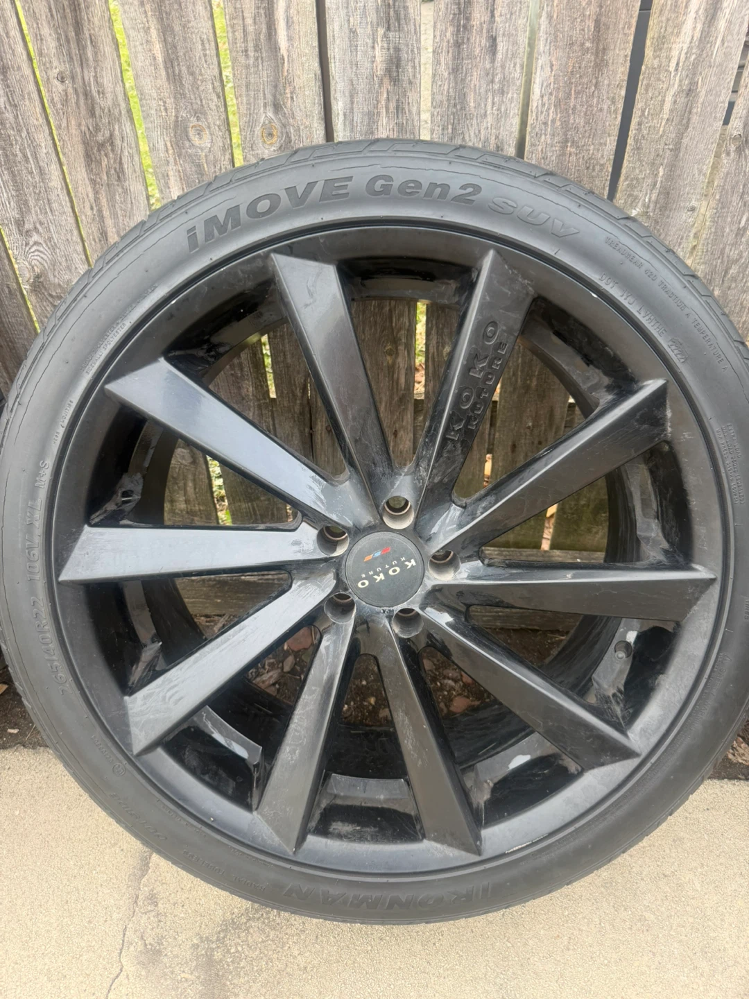 KOKO KUTURE Gloss Black Alloy Wheel w/ Ironman  Gen 2 SUV Tire - photo 3