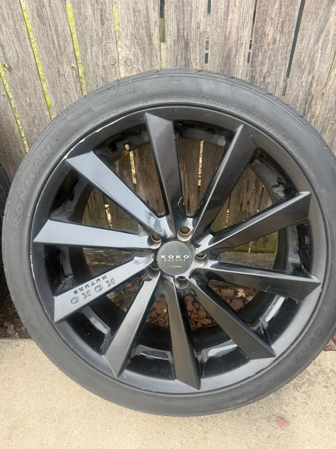 KOKO KUTURE Gloss Black Alloy Wheel w/ Ironman  Gen 2 SUV Tire - photo 4