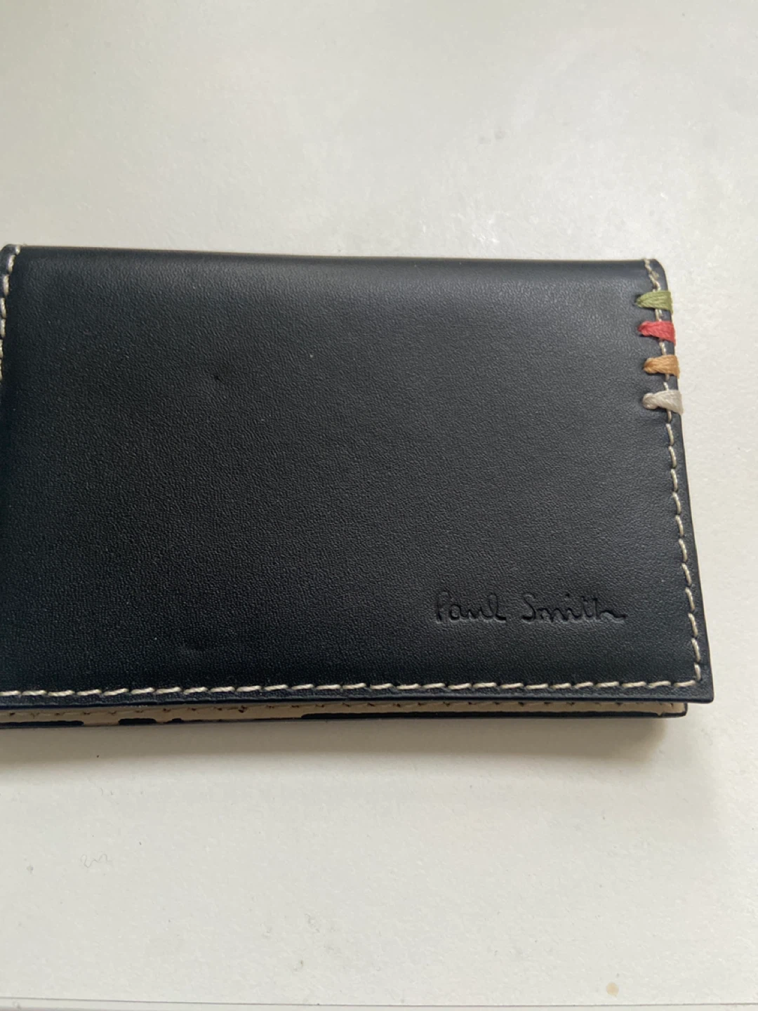 Paul Smith Black Leather Business Card Holder