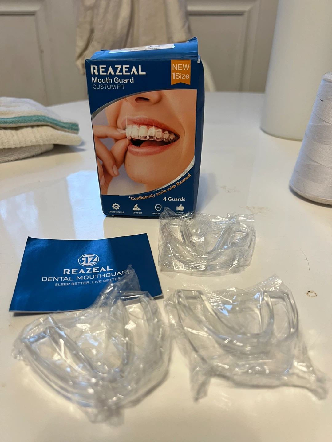 🥕 Reazeal Mouth Guard Custom Fit - 3 Guards