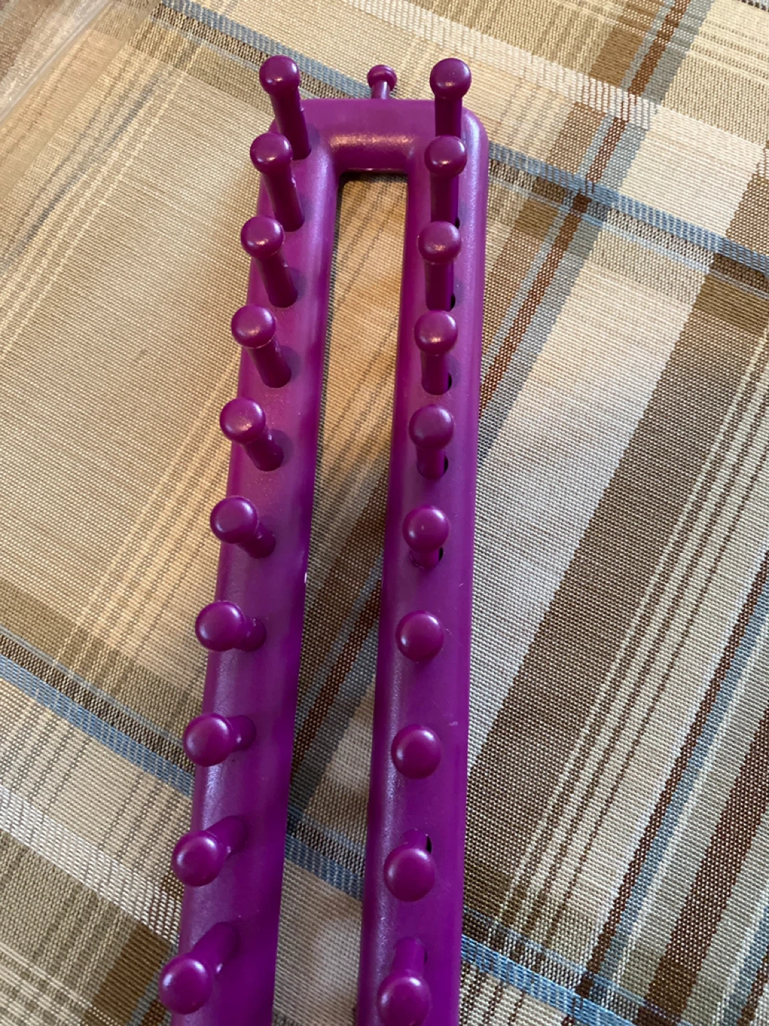 Knifty Knitter Purple Knitting Loom with Hook - photo 5
