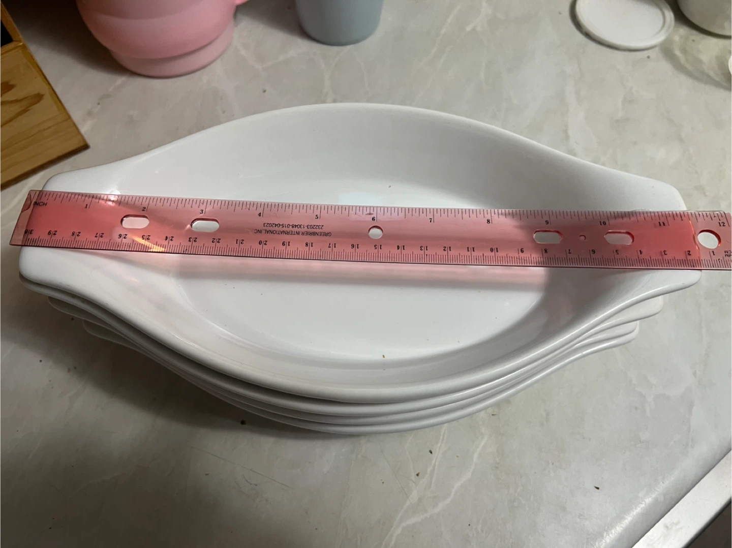 🥕 Set of 4 White Oval Ramekins - photo 3