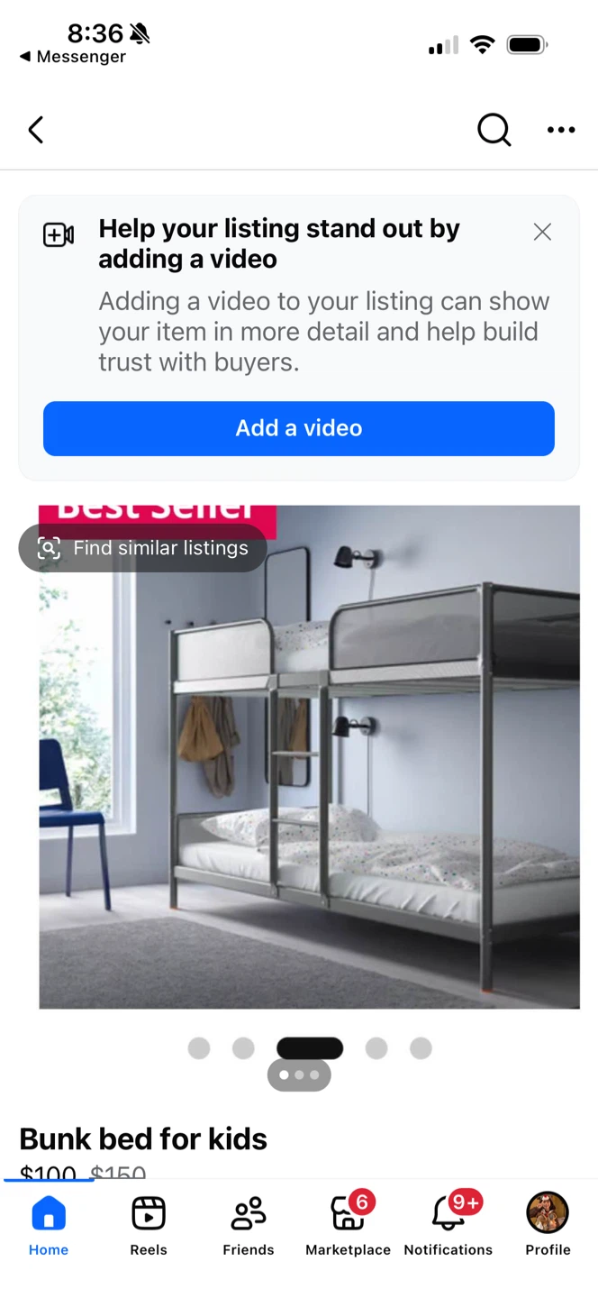 IKEA TUFFING Bunk Bed Frame - Dark Gray, Twin - photo 2