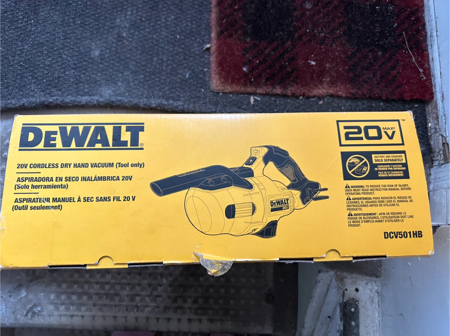 DEWALT 20V Cordless Dry Hand Vacuum (Tool Only) DCV501HB