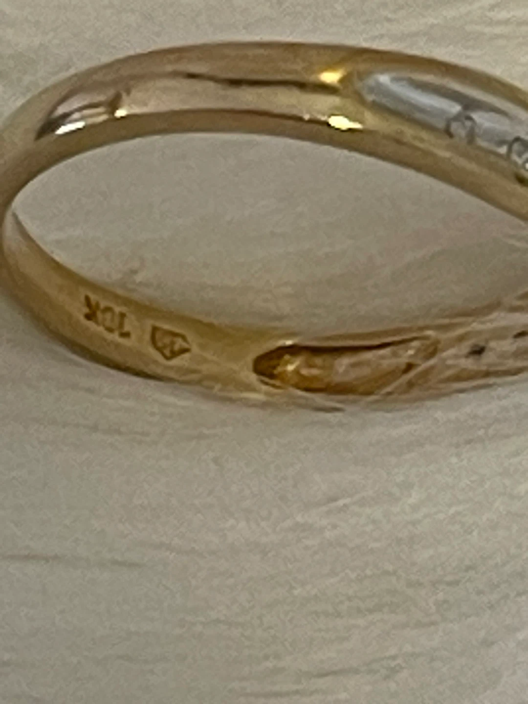 VINTAGE- 10K two tone gold cluster Diamonds - photo 5