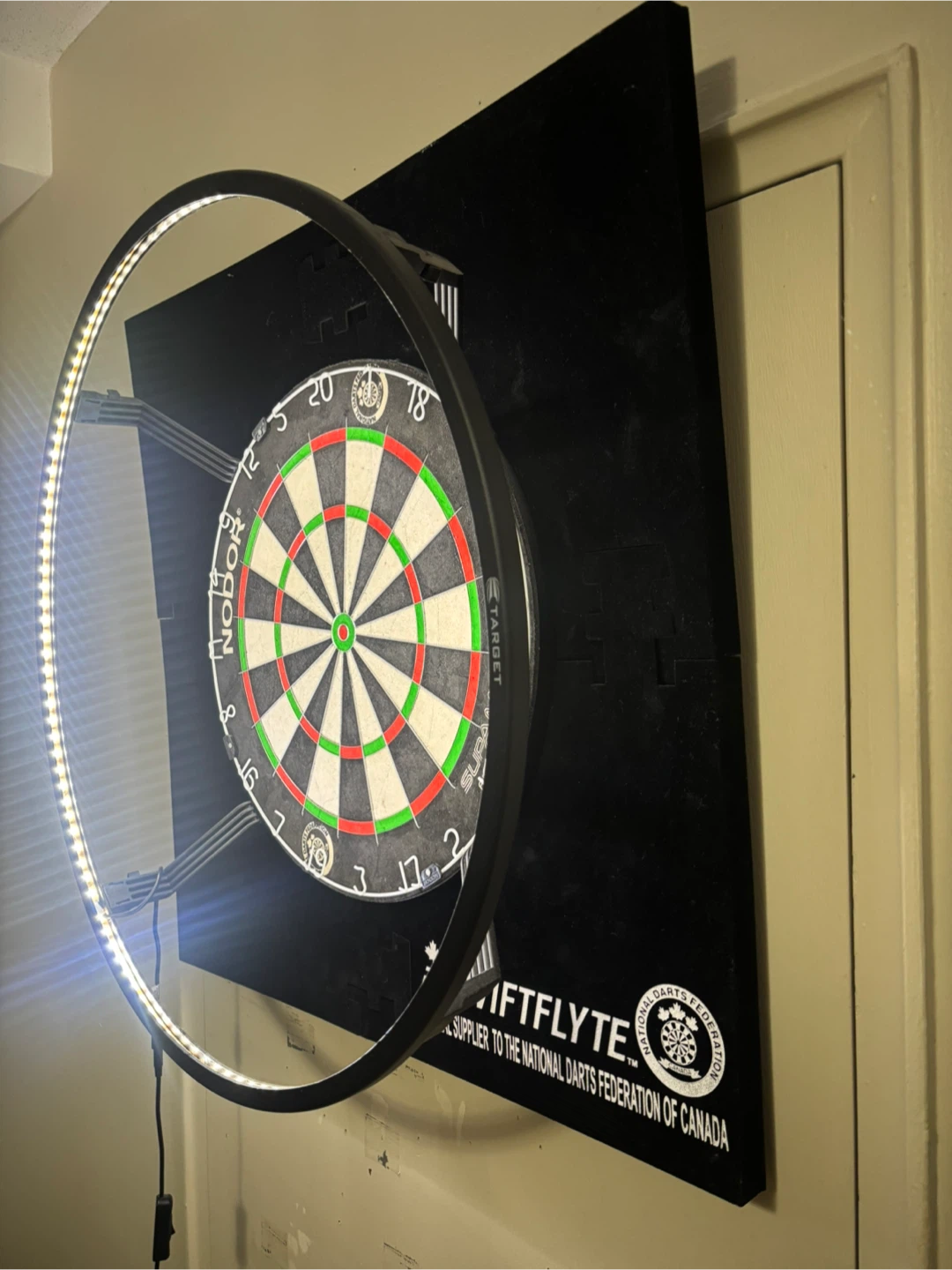 Nodor SupaMatch 3 Dartboard with LED Lighting and Backboard - photo 3