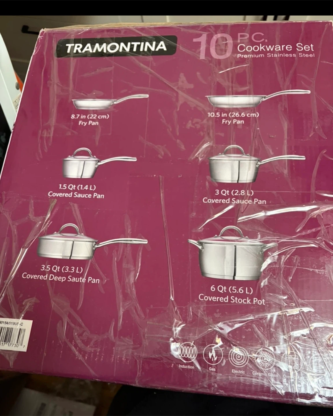 TRAMONTINA 10 Pc. Premium Stainless Steel Cookware Set - photo 2