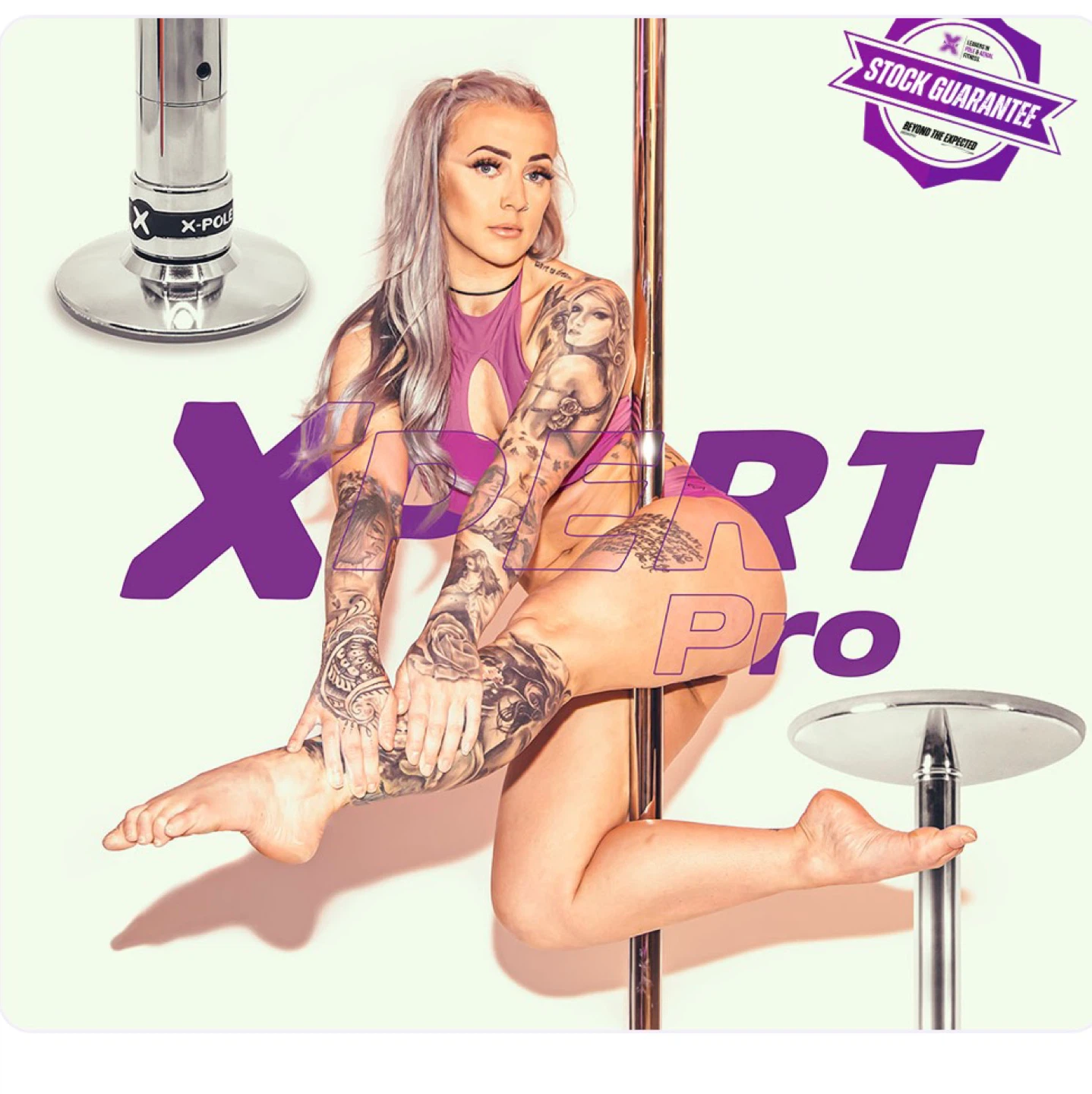 X-POLE XPERT Pro Static to Spinning Dance Pole