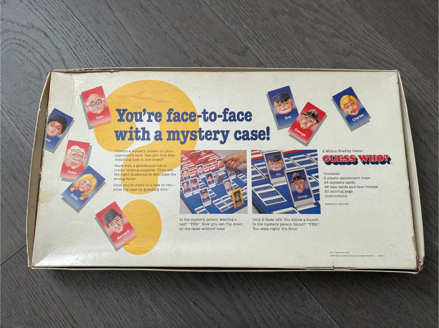 Vintage Guess Who? The Mystery Face Game, 1987 - photo 2