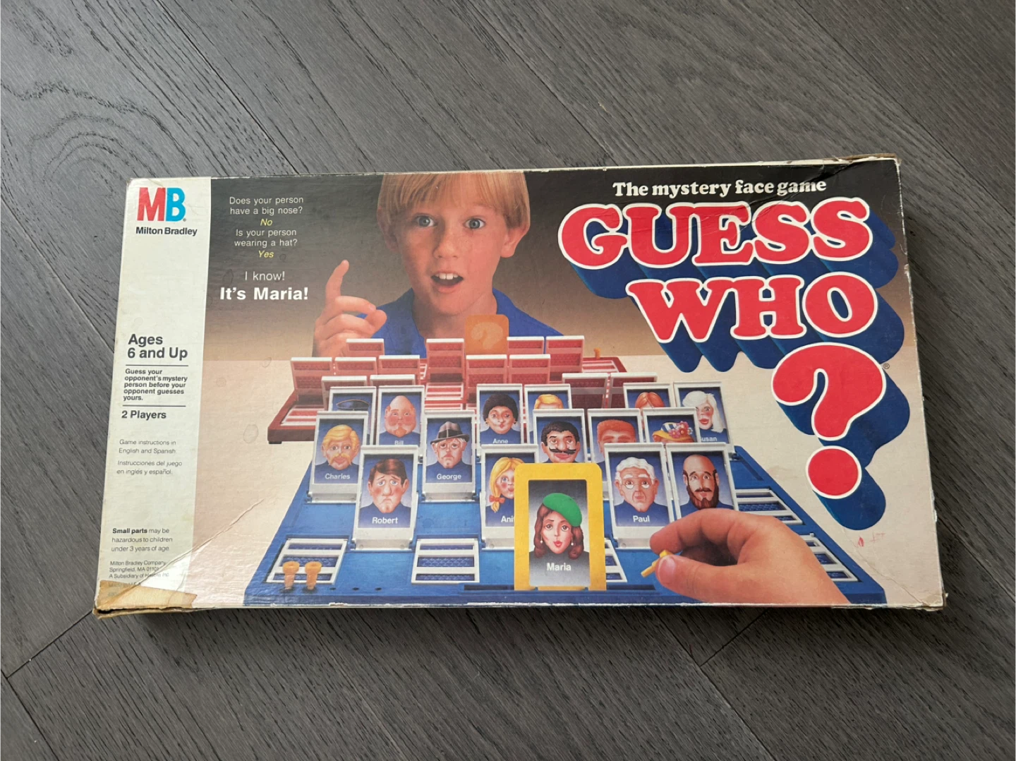 Vintage Guess Who? The Mystery Face Game, 1987