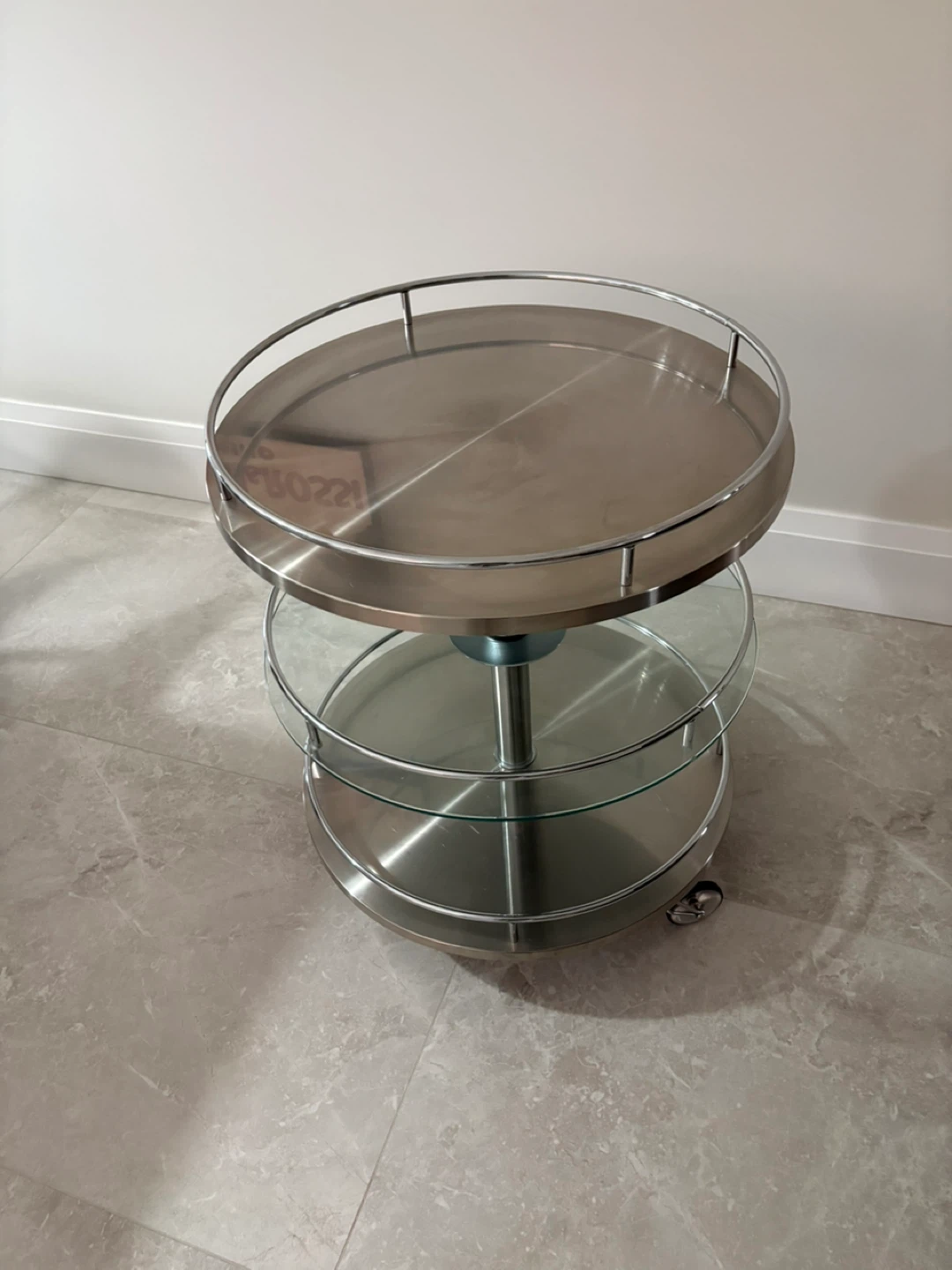 3-Tier Bar Cart with Wheels