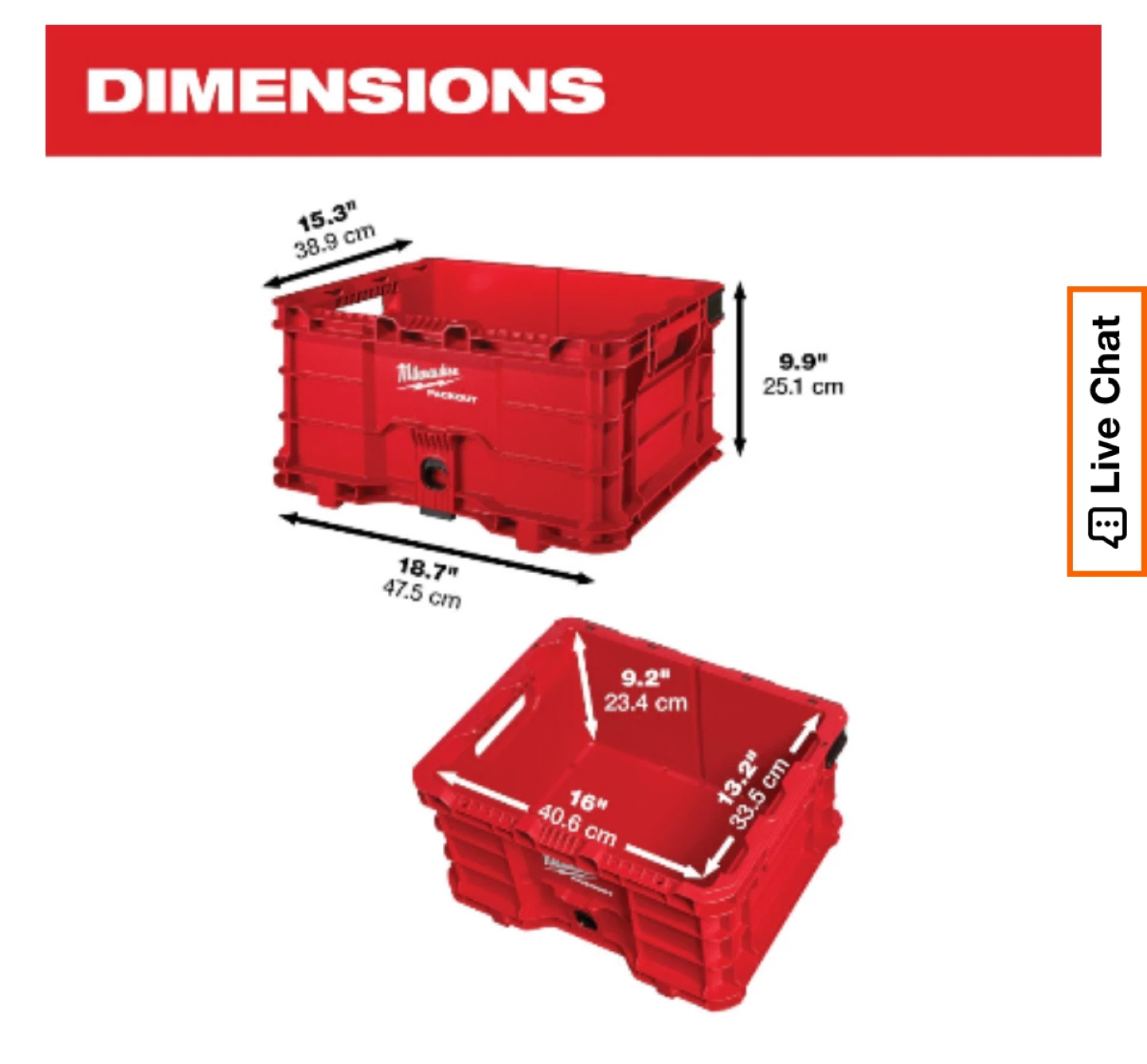Milwaukee PACKOUT Tool Storage Crate - photo 3