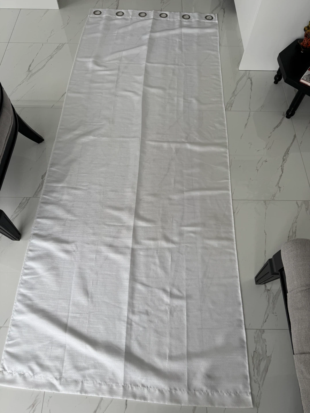 White Grommet Curtain Panel pair.