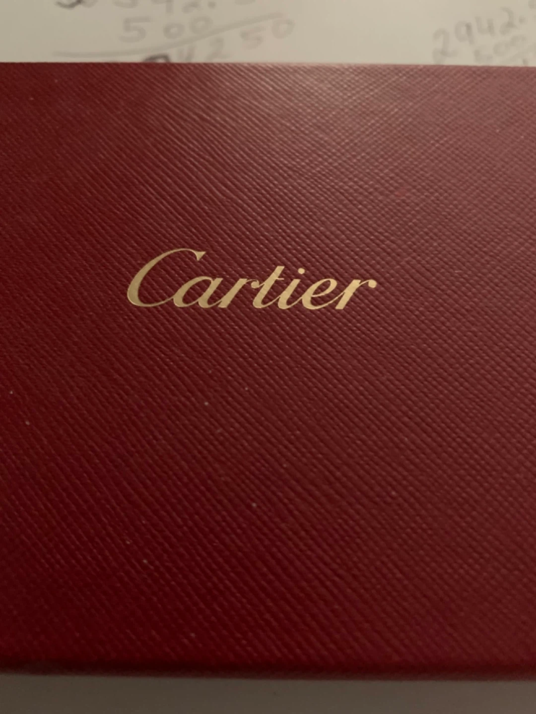 Cartier Black Leather Card Holder Wallet