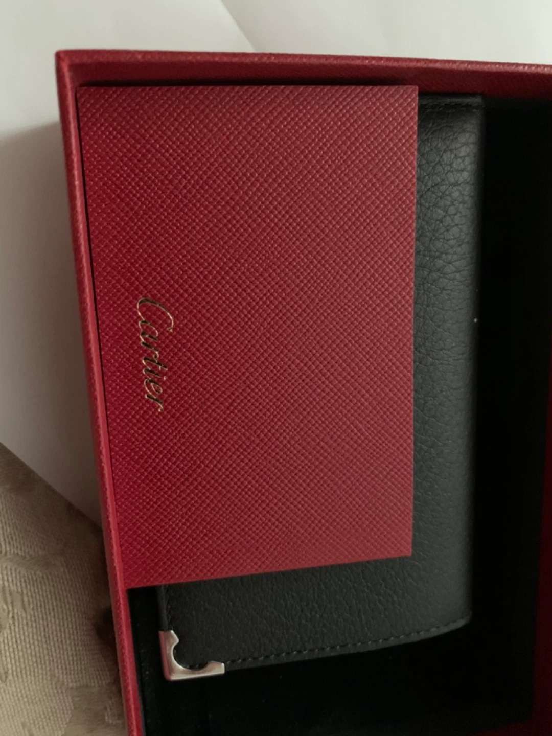 Cartier Black Leather Card Holder Wallet - photo 3