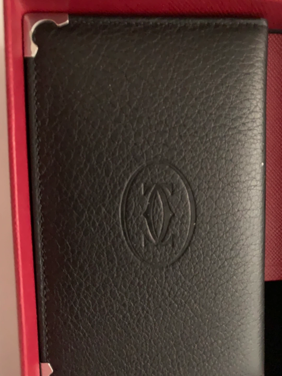 Cartier Black Leather Card Holder Wallet - photo 2