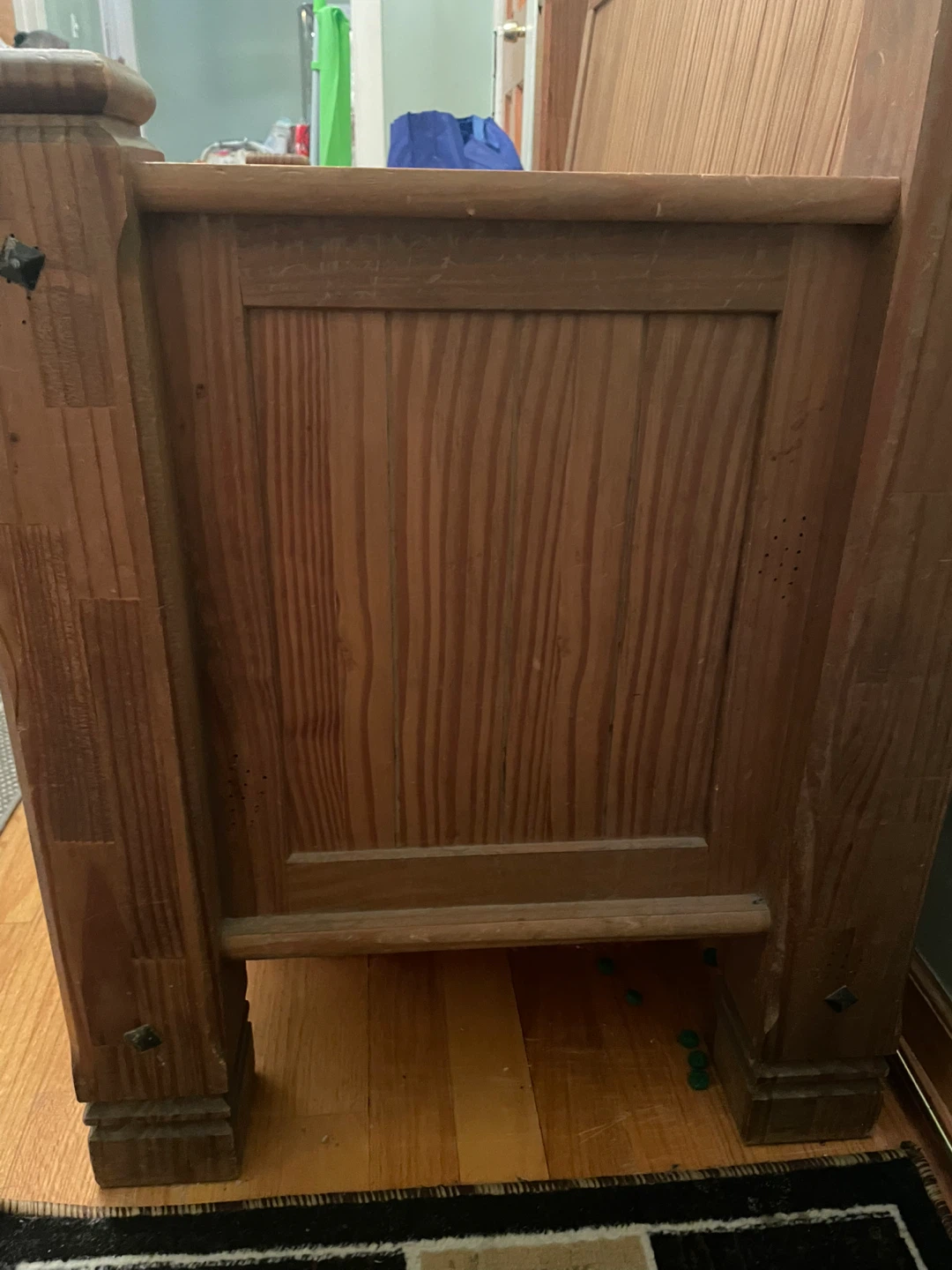 Wooden Storage Bench with Lid - photo 4