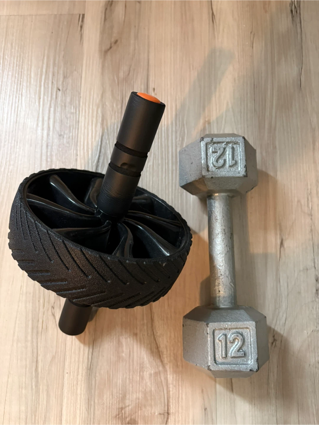 Ab Wheel and 12lb Dumbbell Set