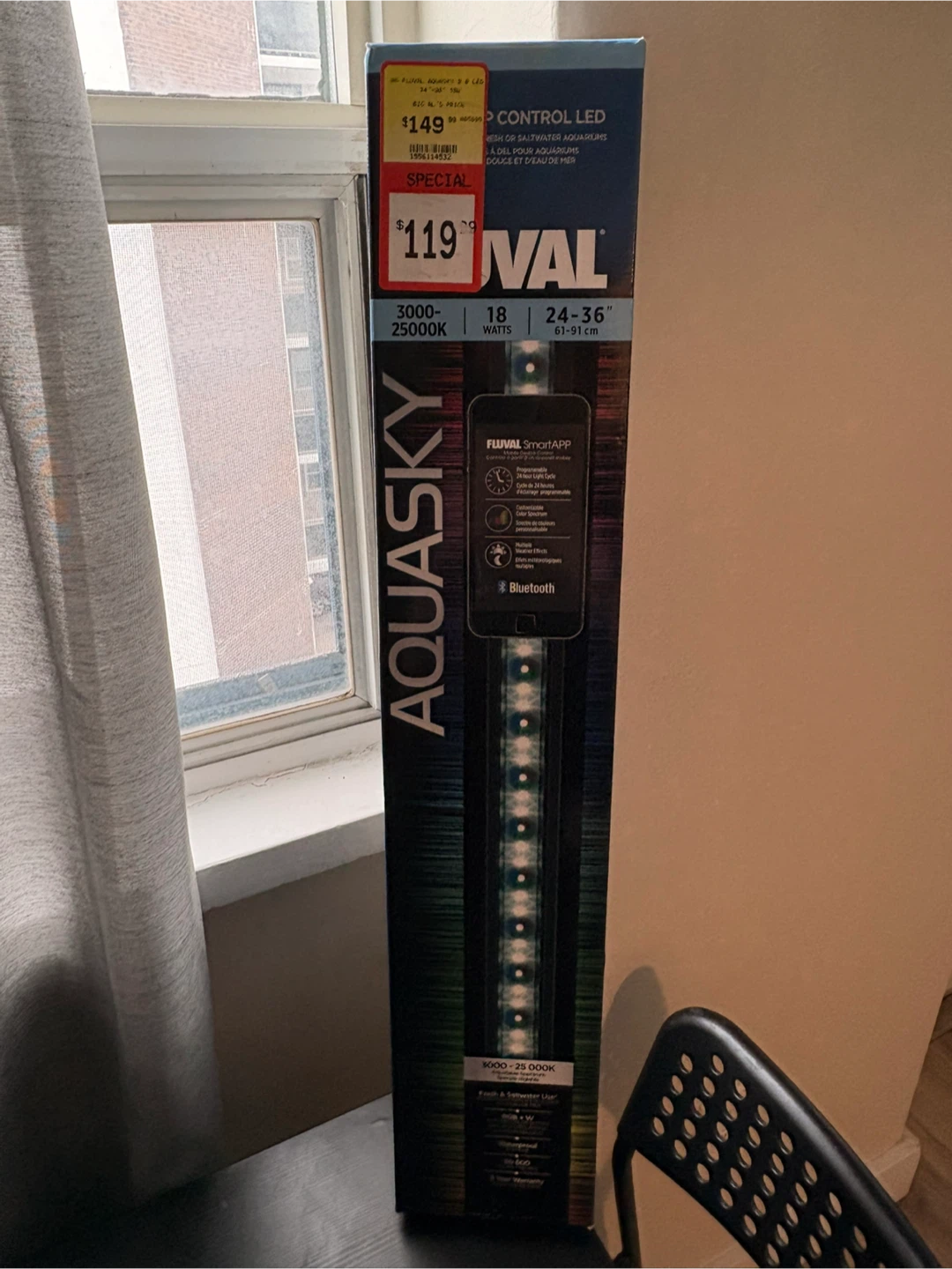 Fluval Aquasky Control LED 24-36" Aquarium Light