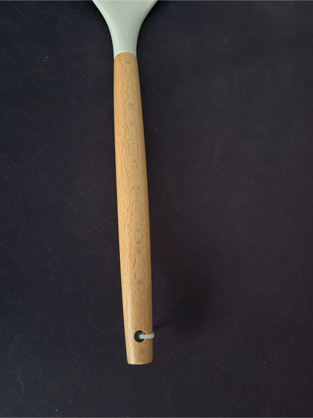 Slotted Silicon Spoon with Wooden Handle- New - photo 4