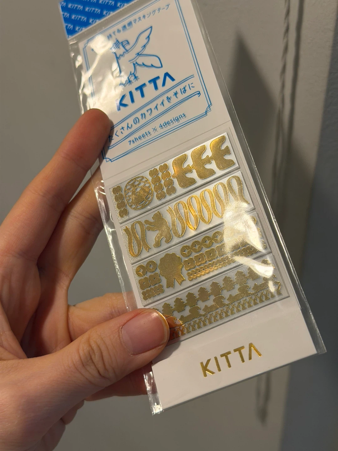 KITTA Transparent Masking Tape Stickers - Gold - photo 2