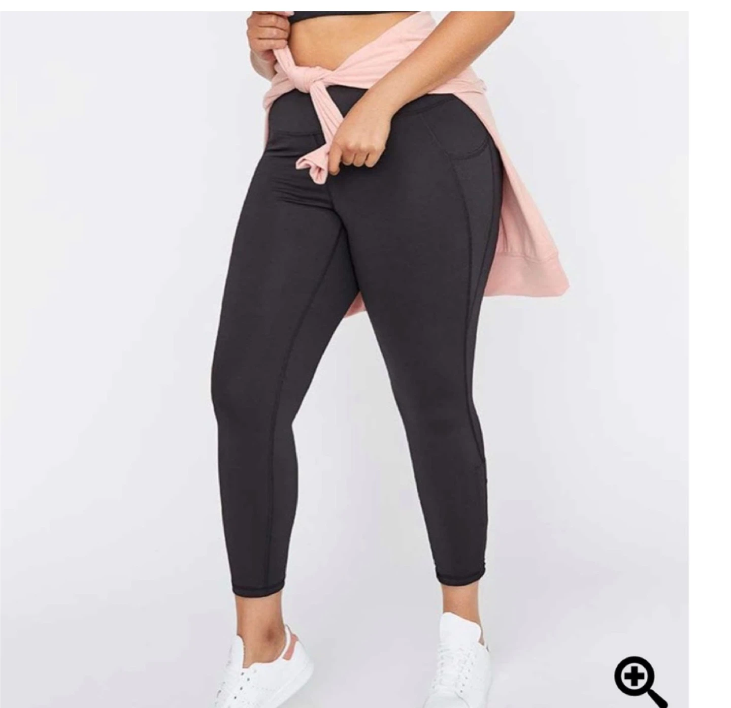 Leggings with side pockets and bottom ruching - photo 4