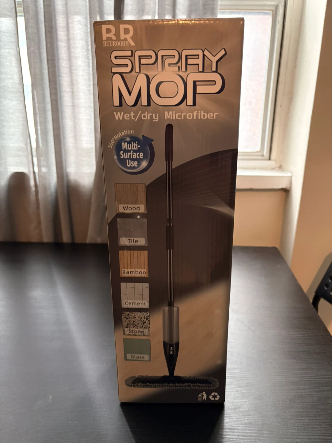 BUUROOHM Spray Mop Wet/dry Microfiber
