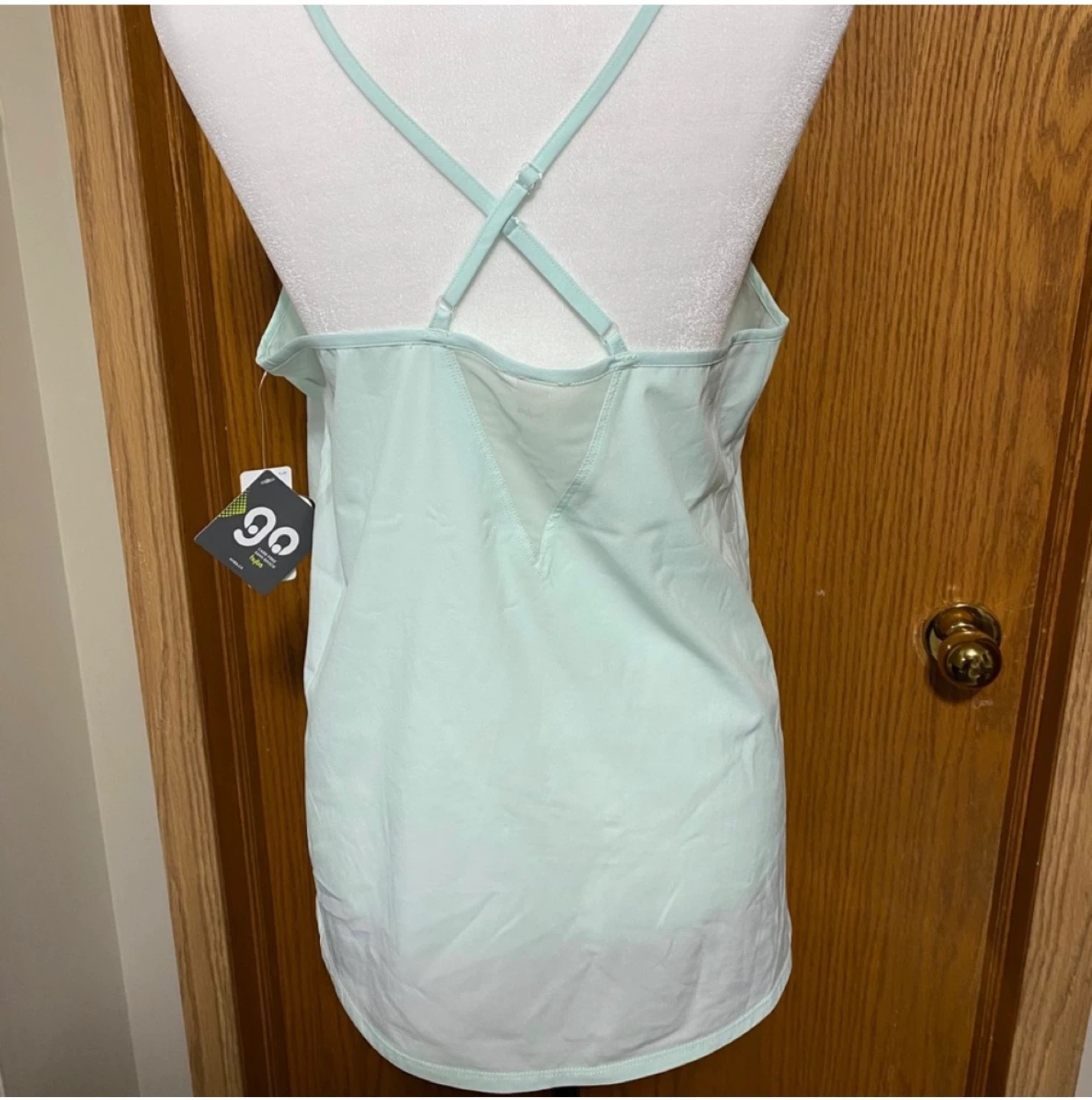 Light mint green workout tank x back - photo 2