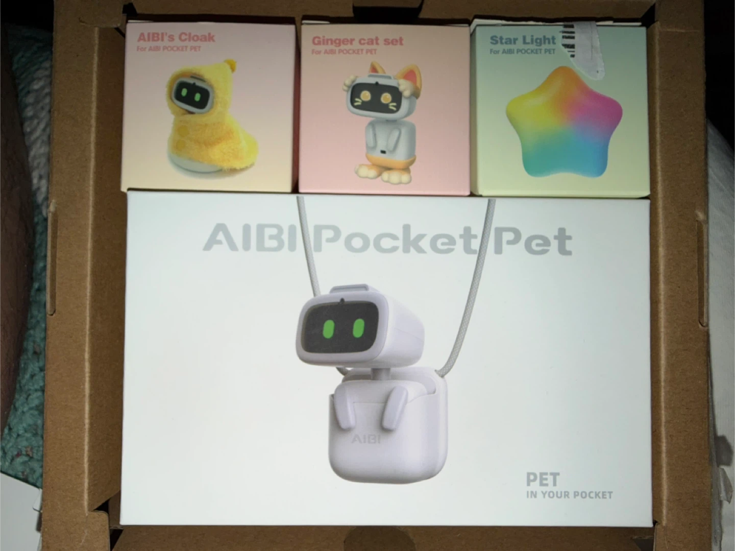 AIBI Pocket Pet Wearable Robot with Accessories