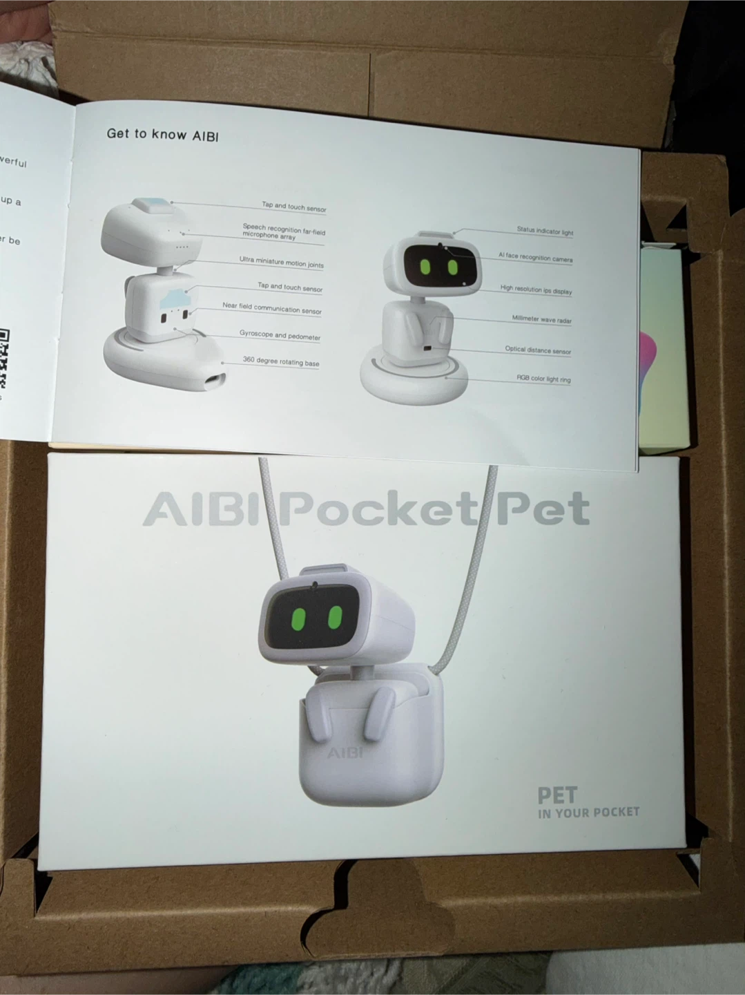 AIBI Pocket Pet Wearable Robot with Accessories - photo 3