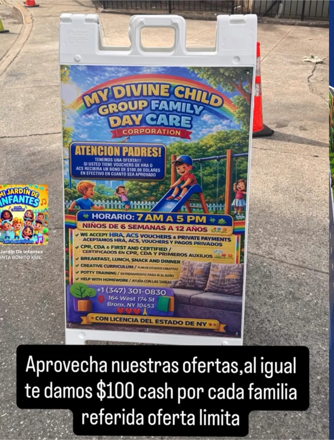 My Divine Child Group Family Day Care Corporation Sign