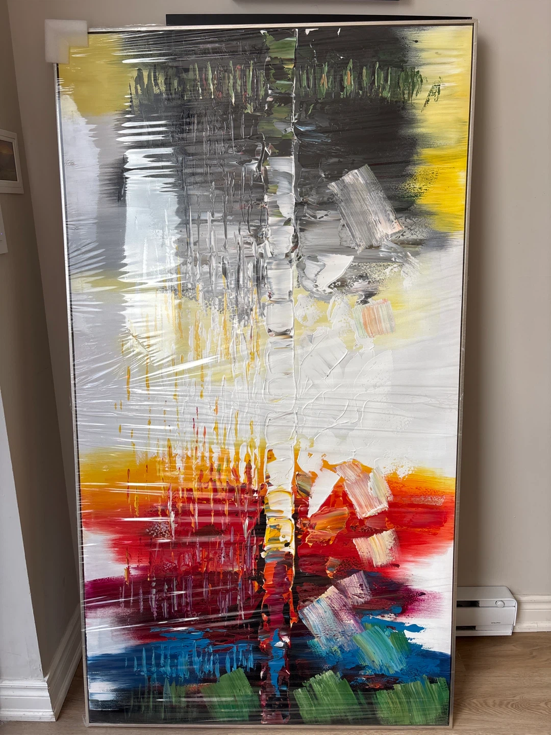 Abstract Textured Canvas Wall Art Painting