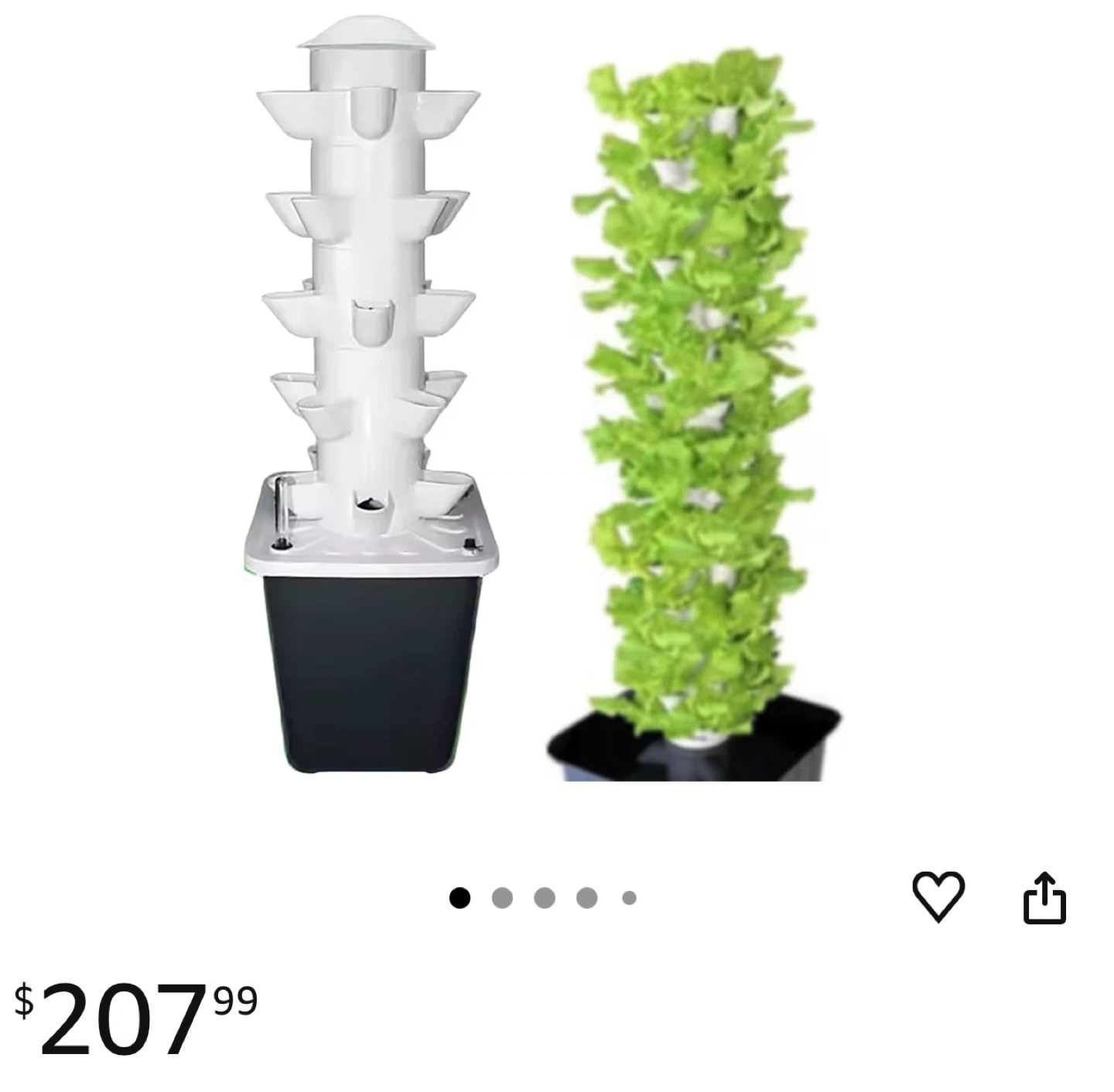 6-Tier Vertical Hydroponic Growing System for 25 Plants
