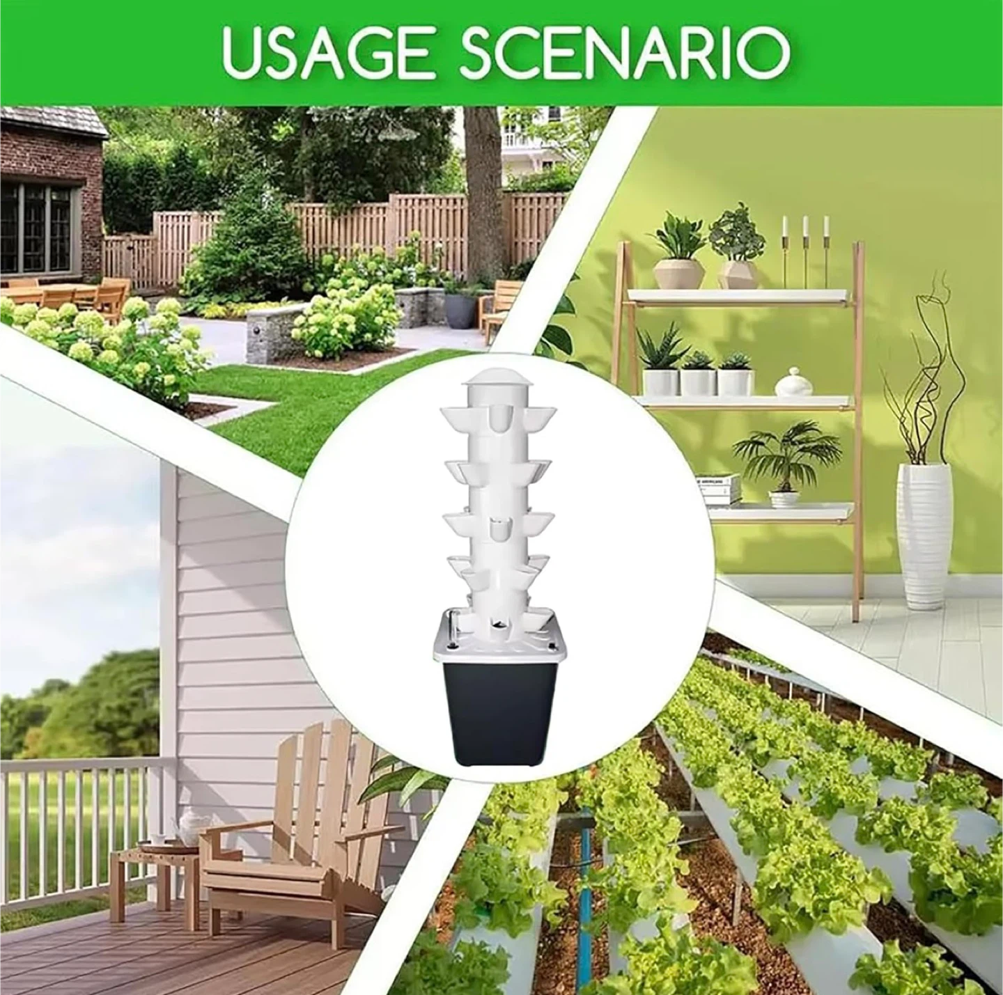 6-Tier Vertical Hydroponic Growing System for 25 Plants - photo 4