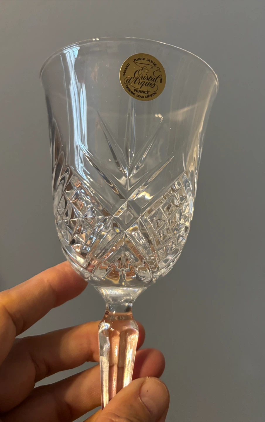 "Masquerade" Crystal Wine Glasses (Set of 4) Made in France 🥕 - photo 3