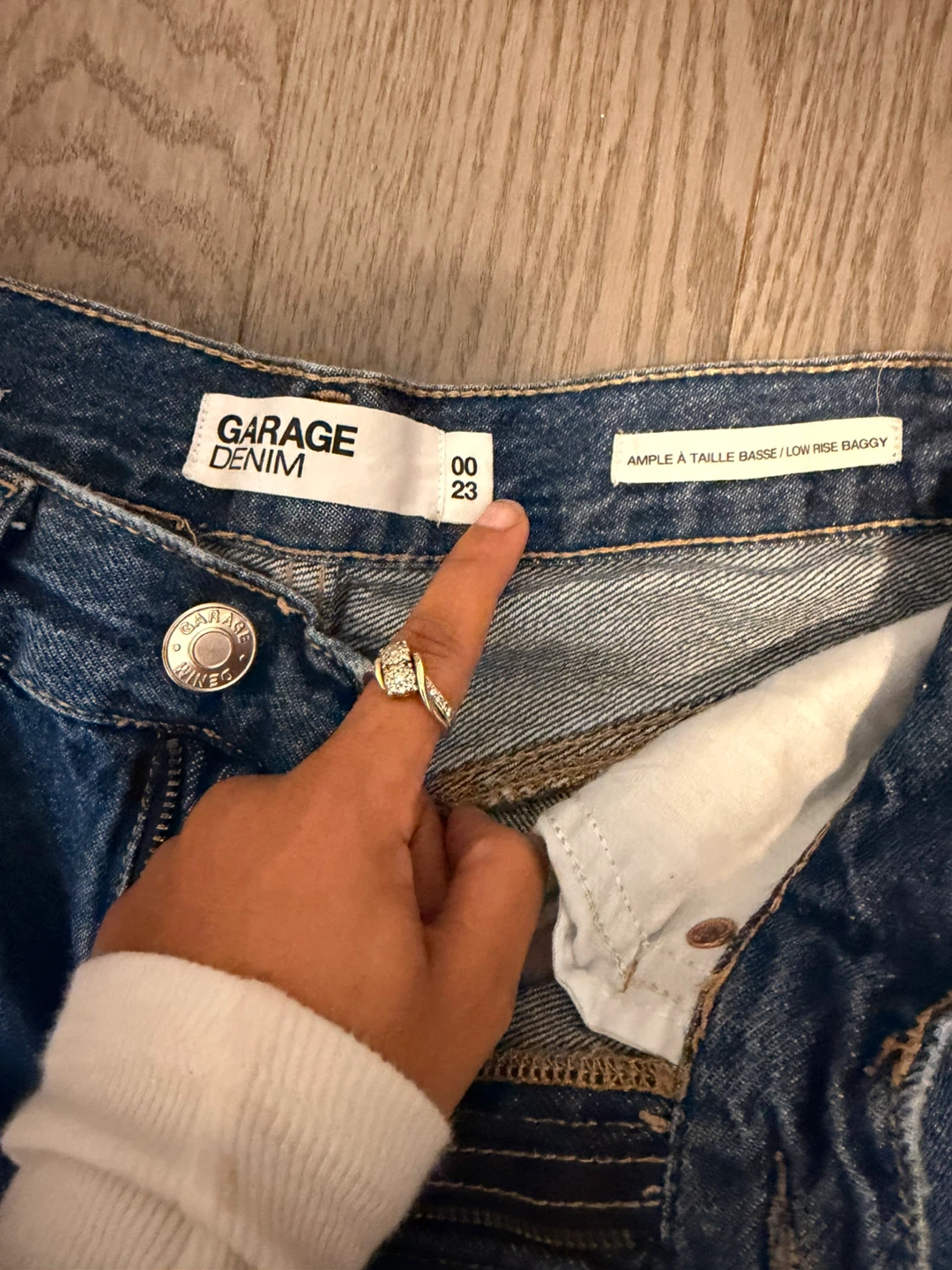 GARAGE DENIM Low Rise Baggy Jeans Size 00/23 - photo 3