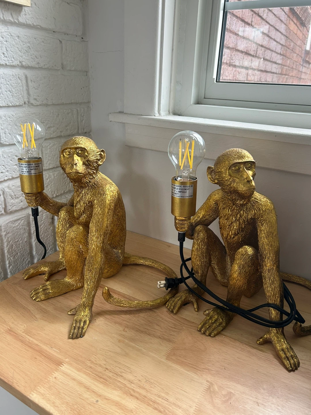 Gold Monkey Lamps (Set of 2) - photo 3