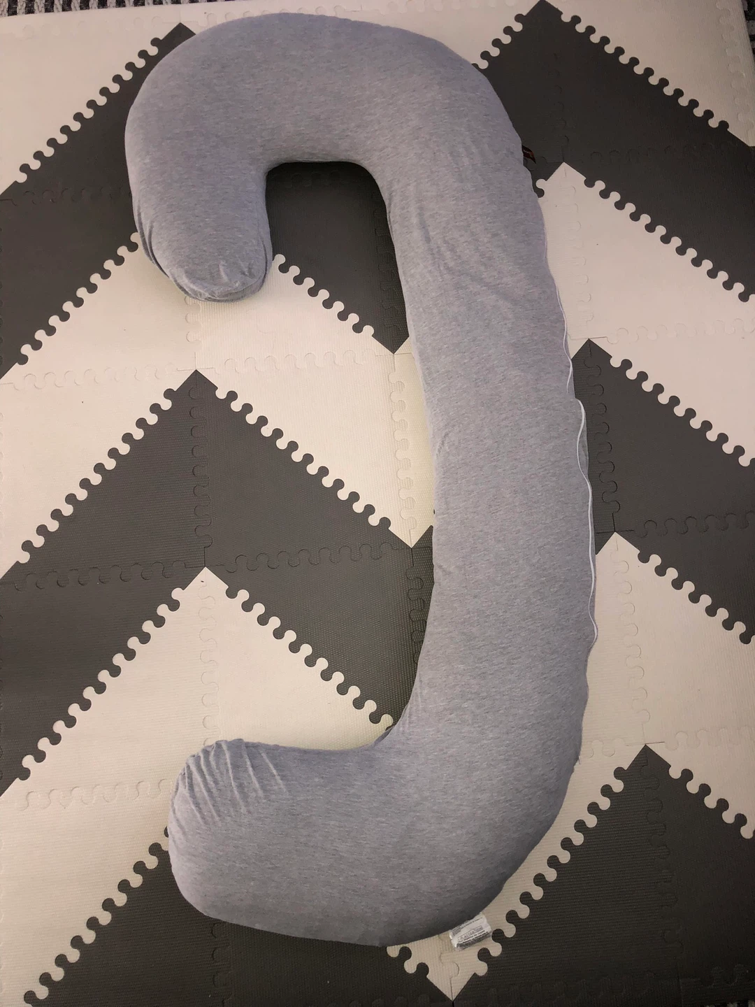 Leachco Grey C-Shaped Maternity Pillow