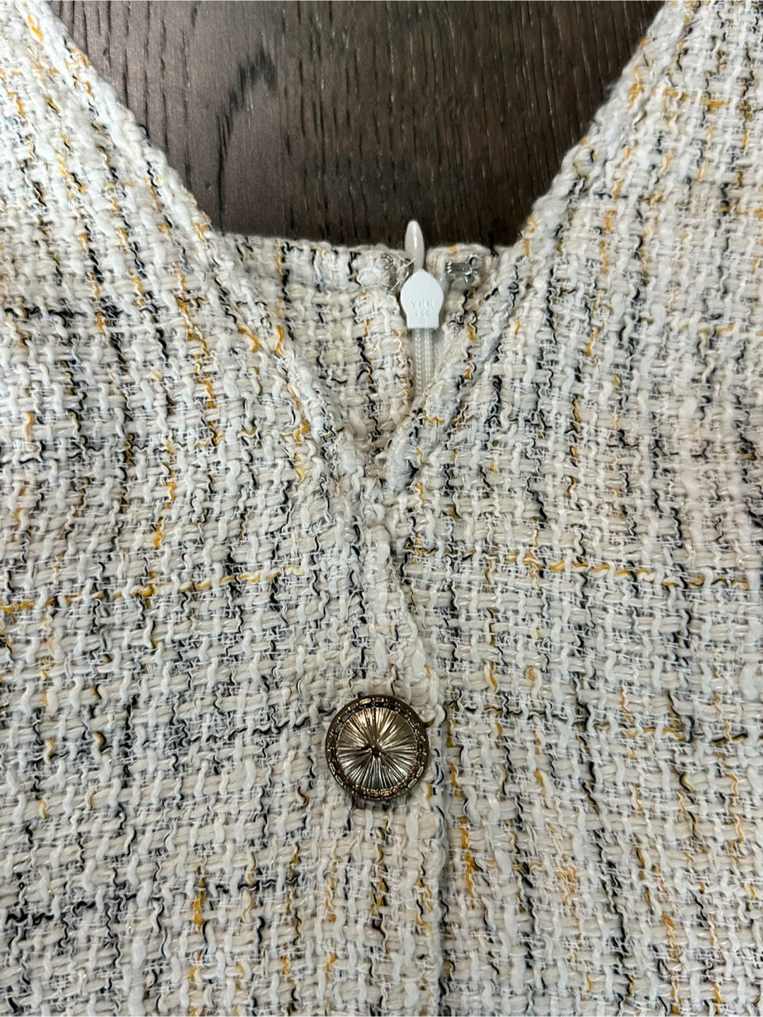 🇰🇷Tweed Button-Front Dress - photo 3