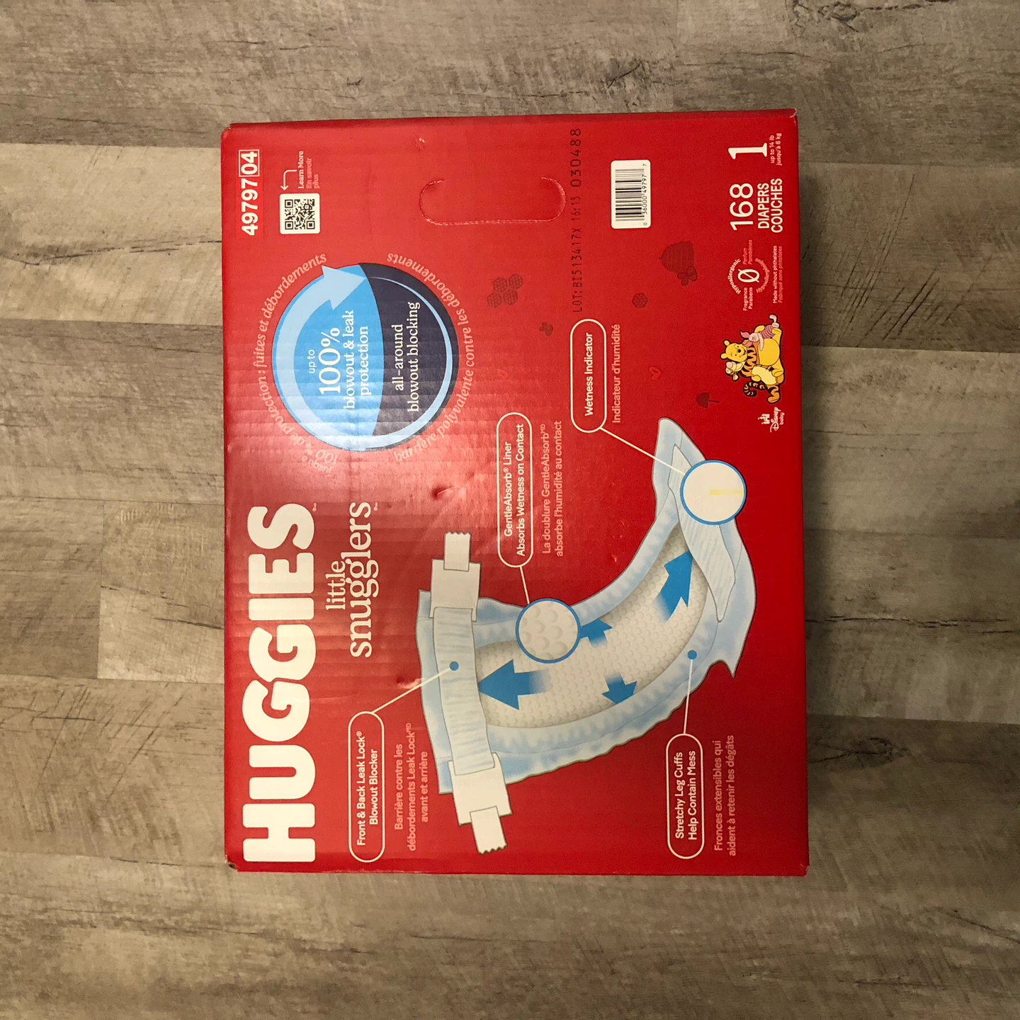 Huggies Little Snugglers Diapers Size 1 - 168 Count - photo 2